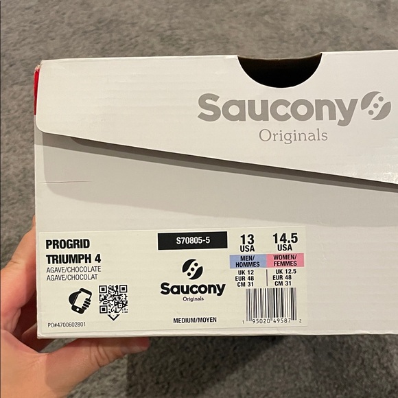 Saucony Men's Athletic Shoes - ProGlide Triumph 4 in color Agave/Chocolate - Picture 4 of 10